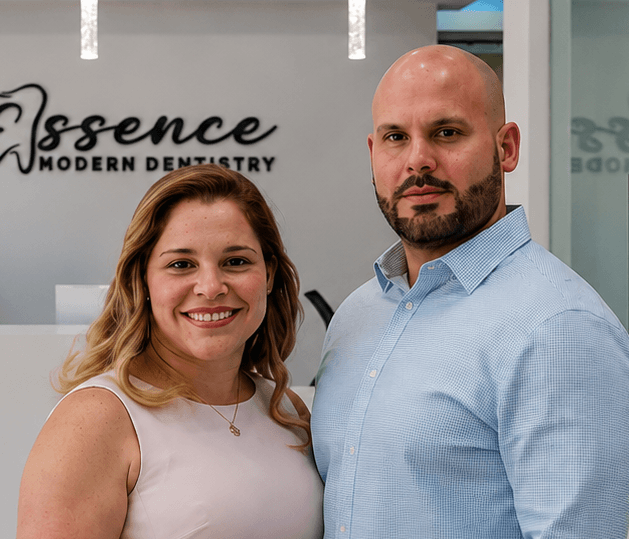 Drs. Contino providing personalized dental care at Essence Modern Dentistry